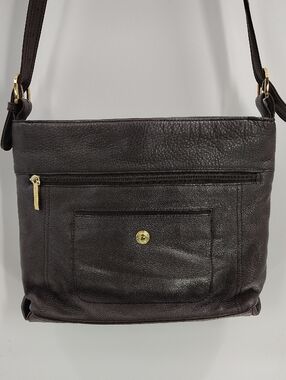 Stone & Co Dark Brown Crossbody Shoulder Bad Two Sections